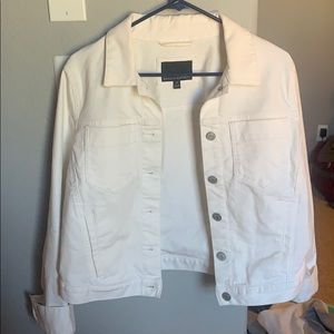 White denim jean jacket